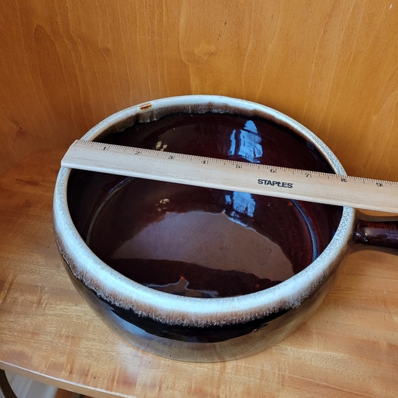 Vintage Pfaltzgraff Brown Drip Bean Pot Cassetole Pan - Picture 5 of 6